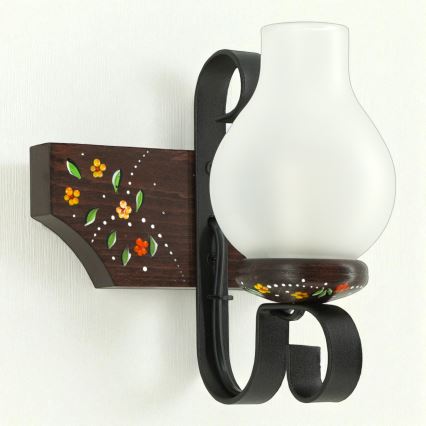 Brilagi - Seinavalgusti QUEEN 1xE14/40W/230V pöök/wenge