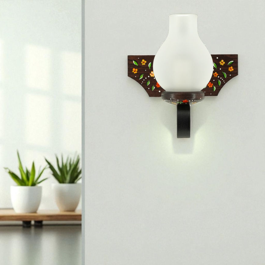 Brilagi - Seinavalgusti QUEEN 1xE14/40W/230V pöök/wenge