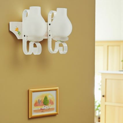 Brilagi - seinavalgusti QUEEN 2xE14/40W/230V pöök/kreemjas