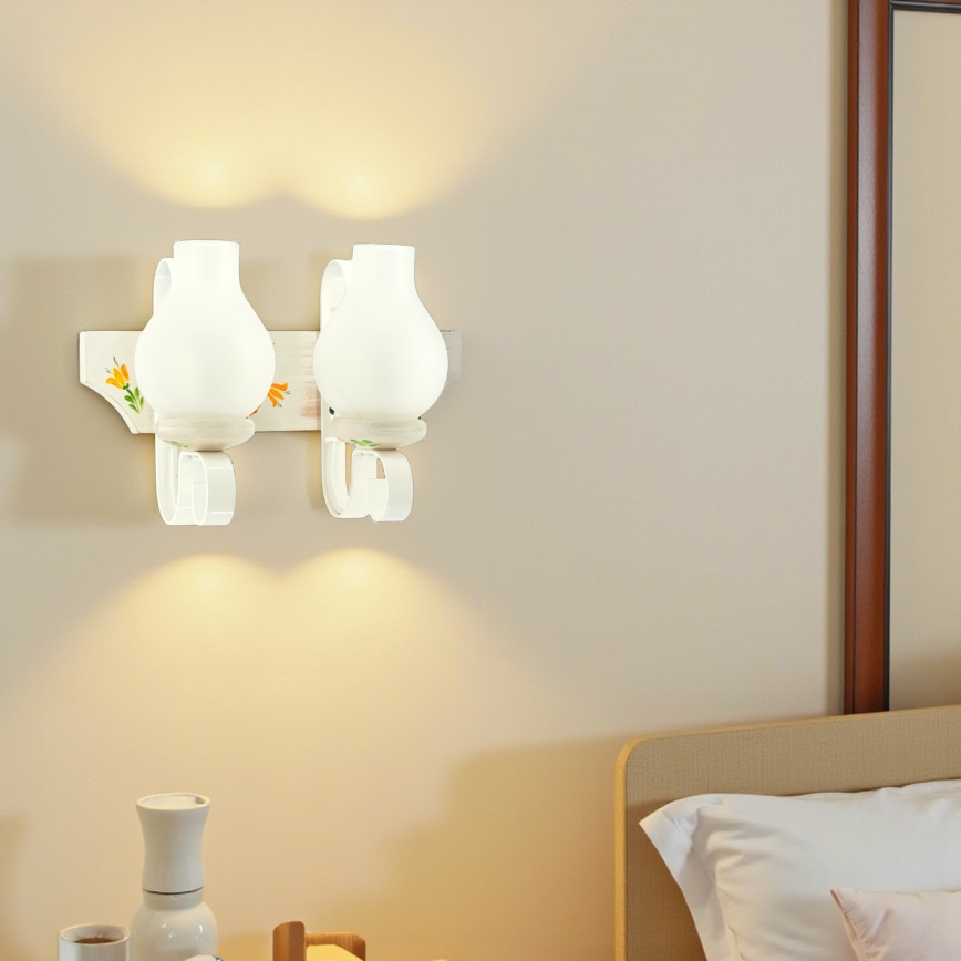 Brilagi - seinavalgusti QUEEN 2xE14/40W/230V pöök/kreemjas