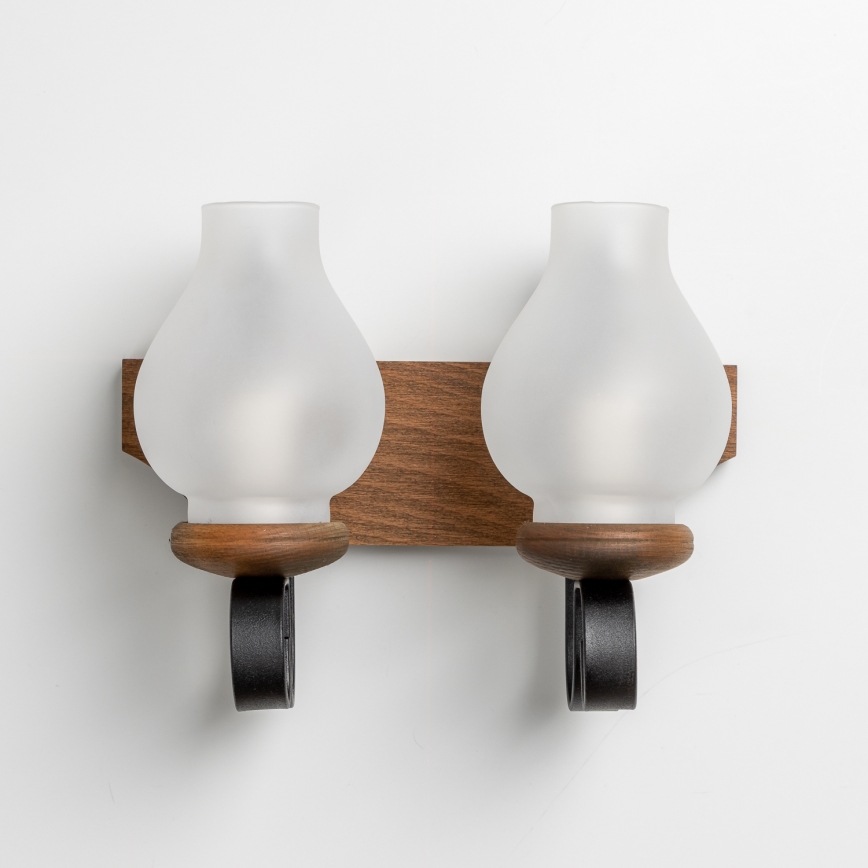 Brilagi - Seinavalgusti QUEEN 2xE14/40W/230V pöök/pähkel