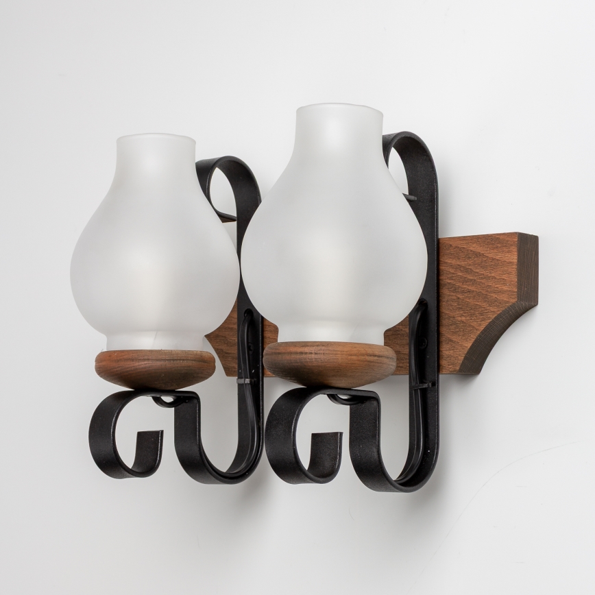 Brilagi - Seinavalgusti QUEEN 2xE14/40W/230V pöök/pähkel