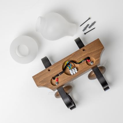 Brilagi - Seinavalgusti QUEEN 2xE14/40W/230V pöök/pähkel