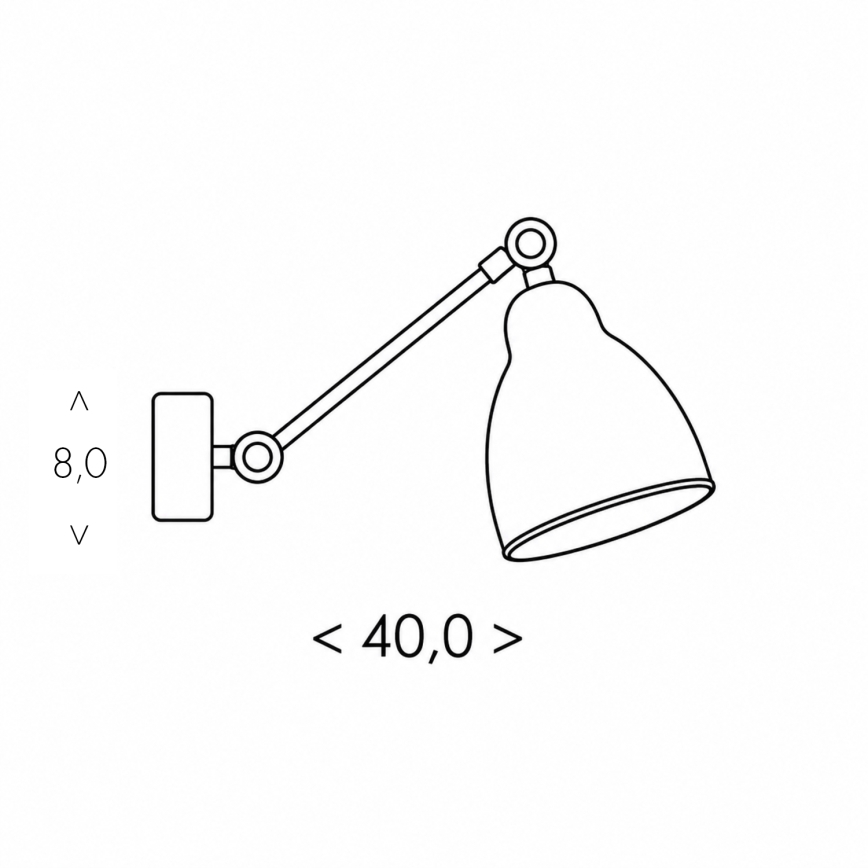 BRILAGI - Seinavalgusti QUILL 1xE27/40W/230V 40 cm beež