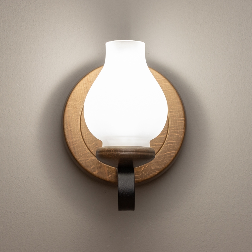 Brilagi - Seinavalgusti ROATA APLICA 1xE14/40W/230V pöök/pähkel