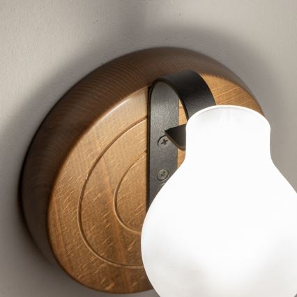 Brilagi - Seinavalgusti ROATA APLICA 1xE14/40W/230V pöök/pähkel