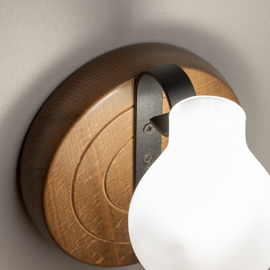 Brilagi - Seinavalgusti ROATA APLICA 1xE14/40W/230V pöök/pähkel