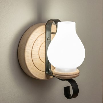 Brilagi - Seinavalgusti ROATA APLICA 1xE14/40W/230V tamm