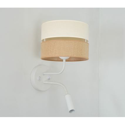 Brilagi - Seinavalgusti ROYAL YUTE 1xE27/15W/230V + 1xG9/6W beež/kreemikas/valge