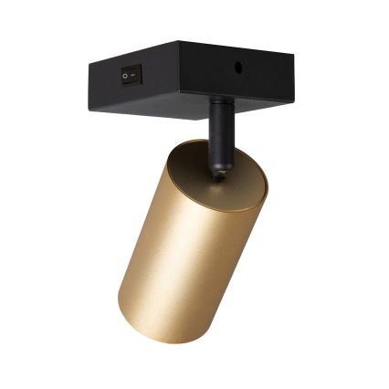BRILAGI - seinapunktvalgusti lülitiga SELE 1xGU10/30W/230V must/kuldne