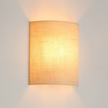 Brilagi - Seinavalgusti SEMI 1xE27/15W/230V d. 20 cm kreemikas