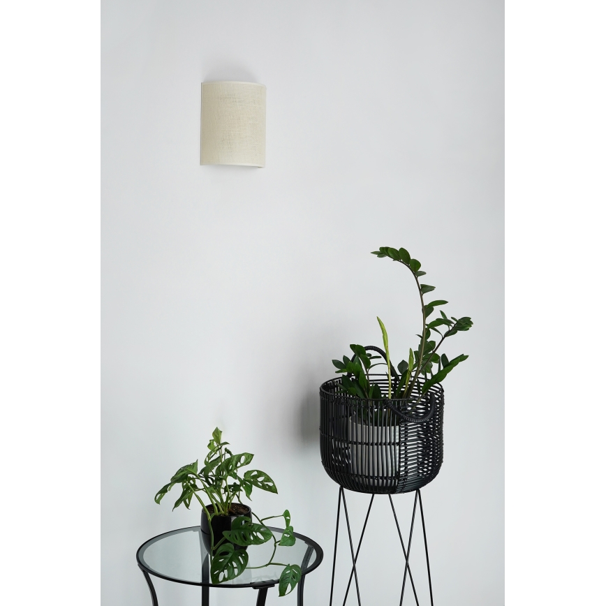 Brilagi - Seinavalgusti SEMI 1xE27/15W/230V d. 20 cm kreemikas