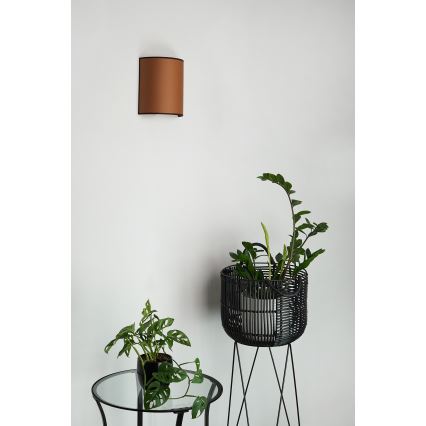 Brilagi - Seinavalgusti SEMI 1xE27/15W/230V d. 20 cm pruun