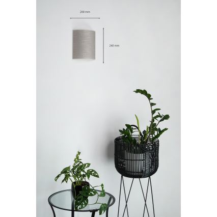 Brilagi - Seinavalgusti SEMI 1xE27/15W/230V d. 20 cm tume