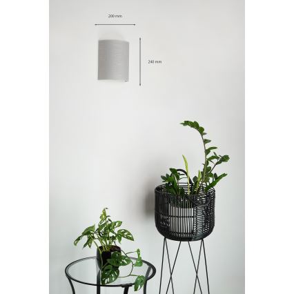 Brilagi - Seinavalgusti SEMI 1xE27/15W/230V hall