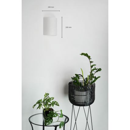 Brilagi - Seinavalgusti SEMI 1xE27/15W/230V helehall