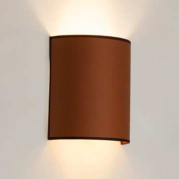 Brilagi - Seinavalgusti SEMI 1xE27/15W/230V pruun