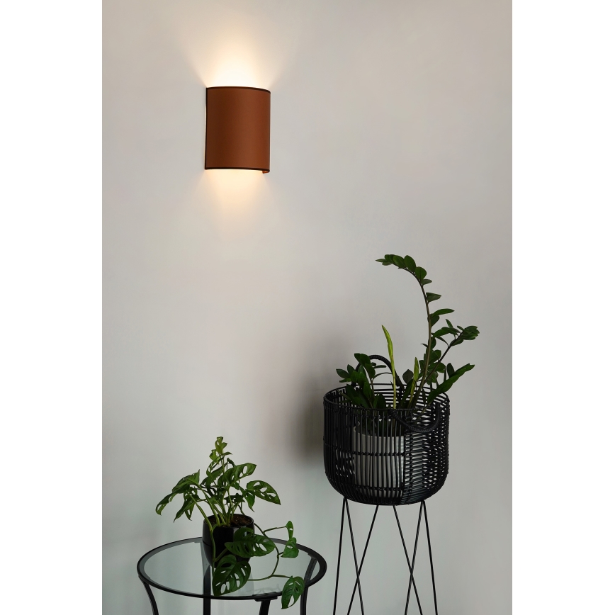 Brilagi - Seinavalgusti SEMI 1xE27/15W/230V pruun