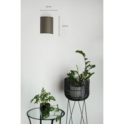 Brilagi - Seinavalgusti SEMI 1xE27/15W/230V pruun