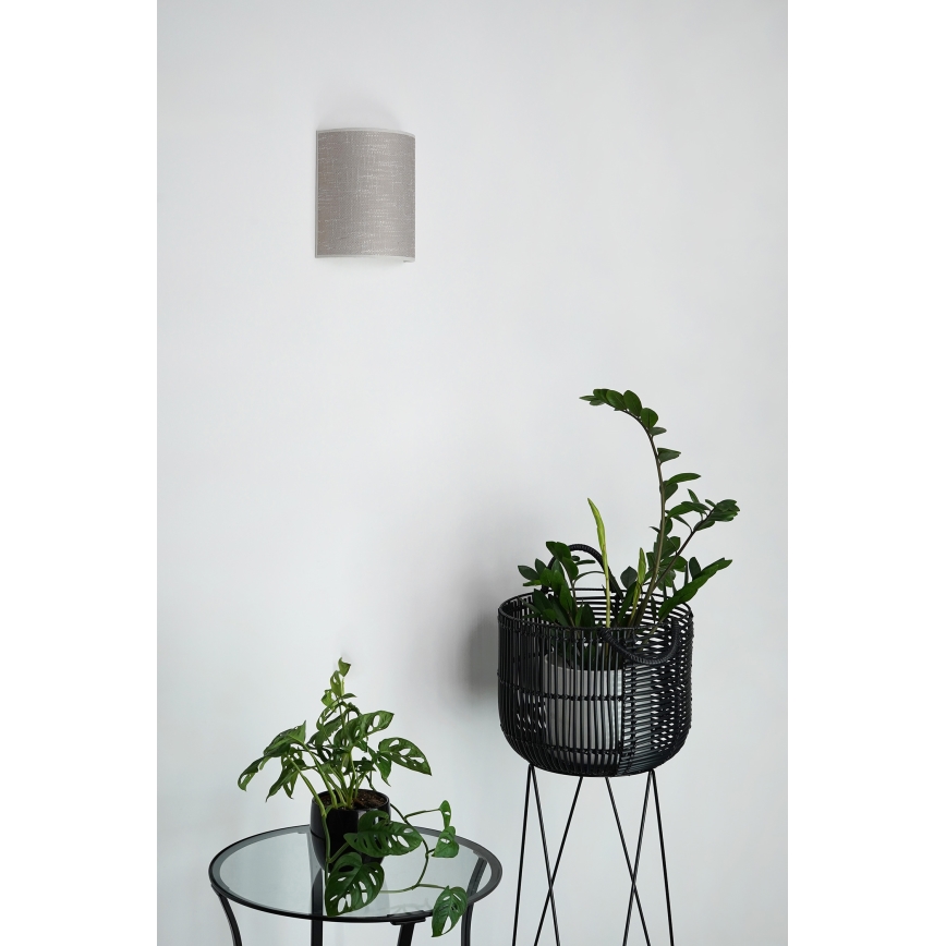 Brilagi - Seinavalgusti SEMI 1xE27/15W/230V tume
