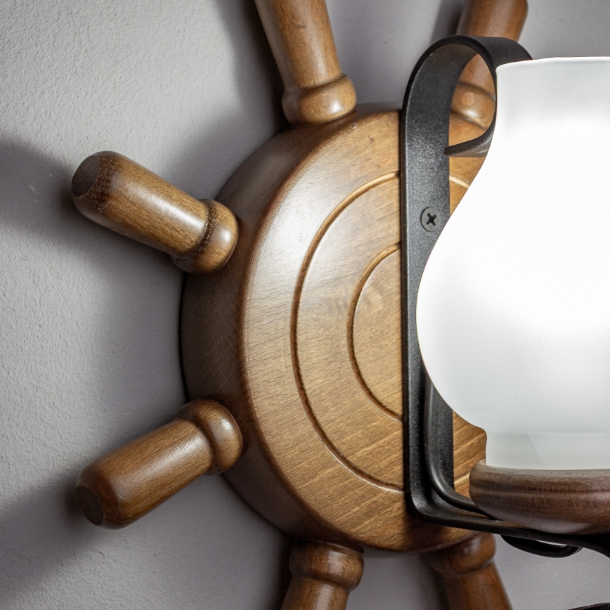 Brilagi - Seinavalgusti TIMONA 1xE14/40W/230V pöök/pähkel