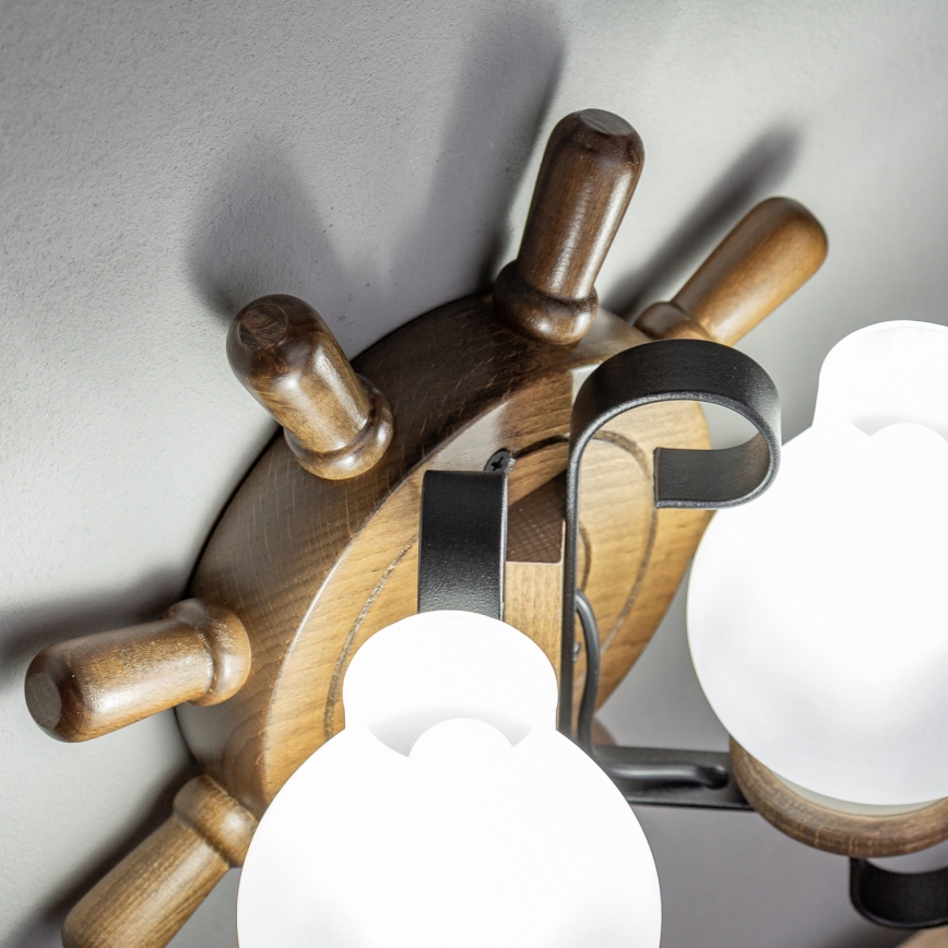 Brilagi - Seinavalgusti TIMONA 2xE14/40W/230V pöök/pähkel