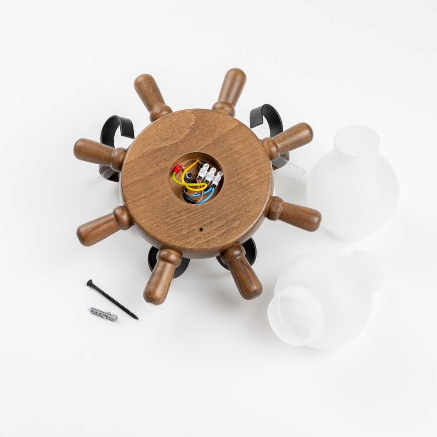 Brilagi - Seinavalgusti TIMONA 2xE14/40W/230V pöök/pähkel