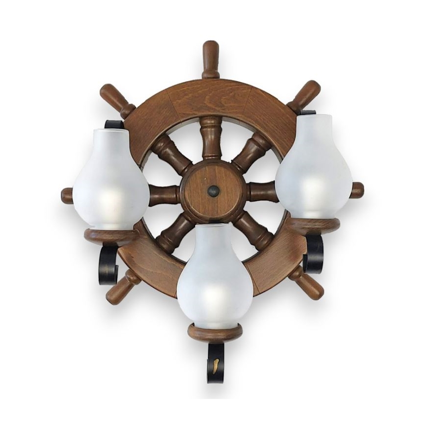 Brilagi - Seinavalgusti TIMONA 3xE14/40W/230V pöök/pähkel