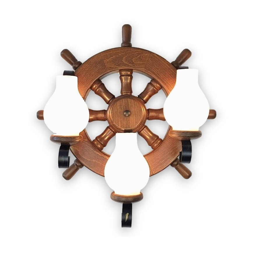 Brilagi - Seinavalgusti TIMONA 3xE14/40W/230V pöök/pähkel