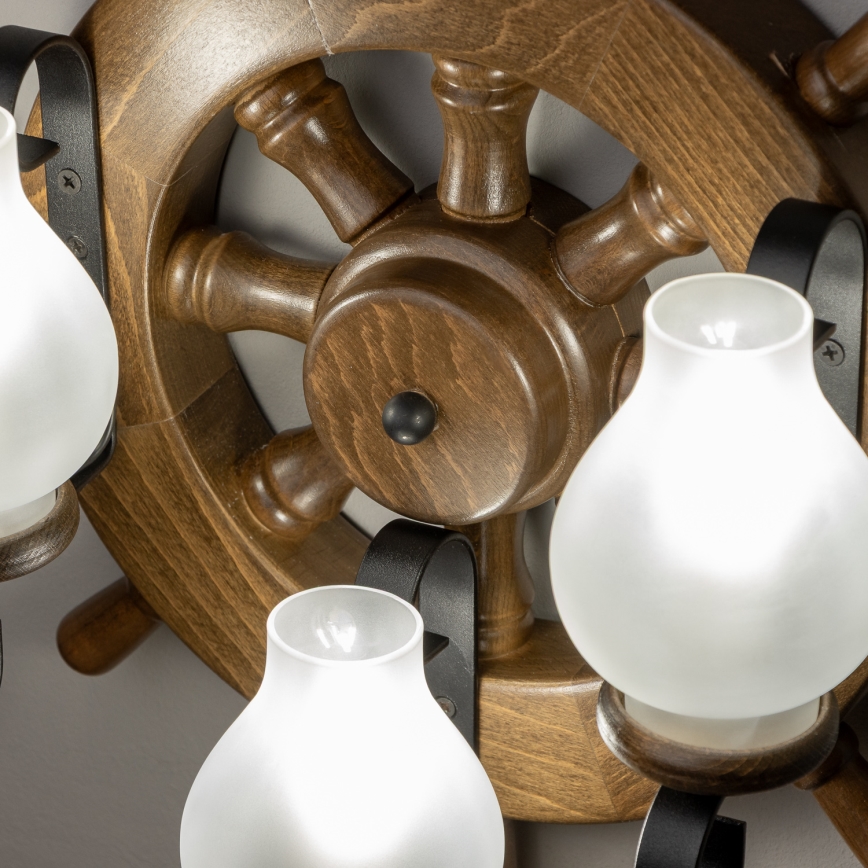 Brilagi - Seinavalgusti TIMONA 3xE14/40W/230V pöök/pähkel