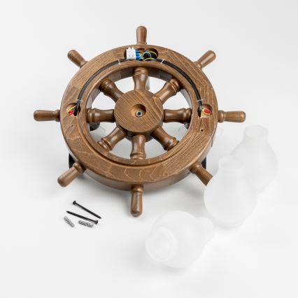 Brilagi - Seinavalgusti TIMONA 3xE14/40W/230V pöök/pähkel