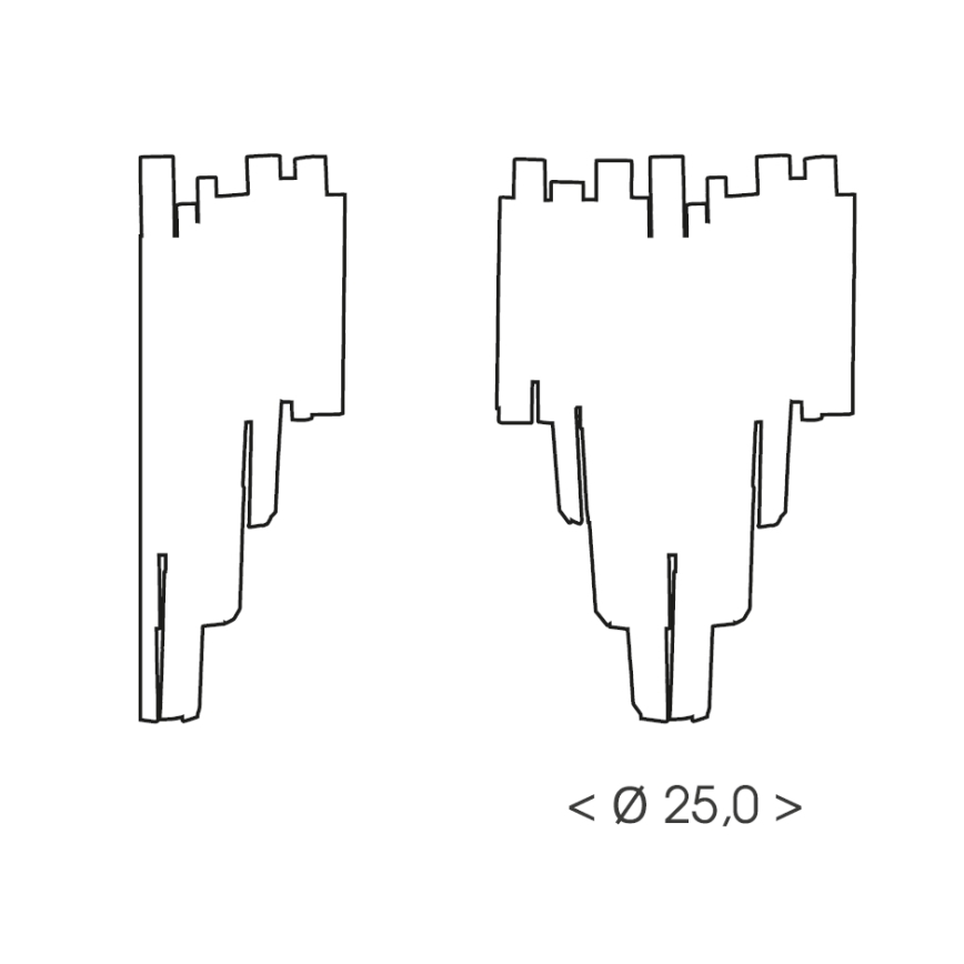Brilagi - seinavalgusti VERVE 2xE14/40W/230V kuldne
