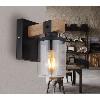 Brilagi - seinavalgusti VISTA 1xE27/60W/230V tamm