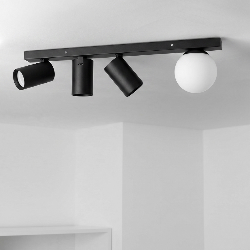 Brilagi - SELE BALL suunavalgusti 3xGU10/30W/230V + 1xG9/10W must