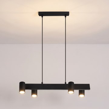 Brilagi - SELE juhtmega rippvalgusti 4xGU10/30W/230V must