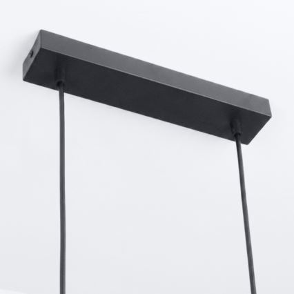 Brilagi - SELE juhtmega rippvalgusti 4xGU10/30W/230V must