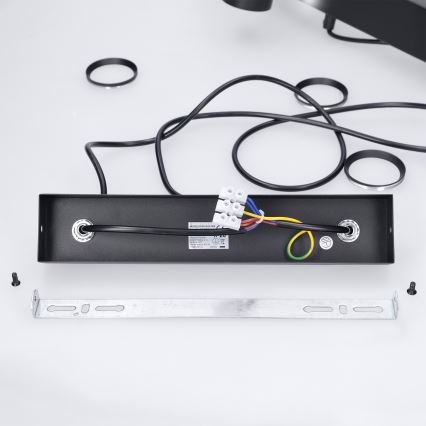 Brilagi - SELE juhtmega rippvalgusti 4xGU10/30W/230V must