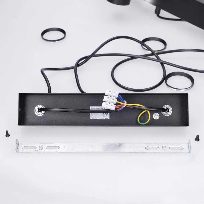 Brilagi - SELE juhtmega rippvalgusti 4xGU10/30W/230V must
