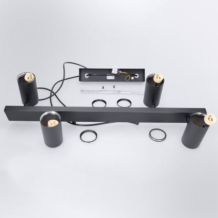 Brilagi - SELE juhtmega rippvalgusti 4xGU10/30W/230V must