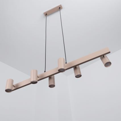 Brilagi - SELE kaabliga rippvalgusti 6xGU10/30W/230V beež