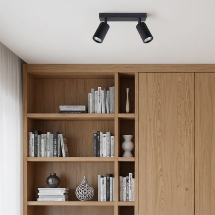 Brilagi - LED RGBW hämardatav punktvalgusti SELE MODERN 2xGU10/4,8W/230V 3000K must + kaugjuhtimispult