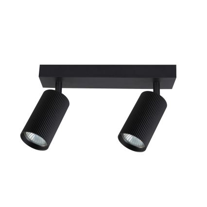 Brilagi - LED RGBW hämardatav punktvalgusti SELE MODERN 2xGU10/6W/230V 3000K must + kaugjuhtimispult