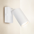 Brilagi - SELE seinale paigaldatav spot-valgusti lülitiga 1xGU10/30W/230V valge