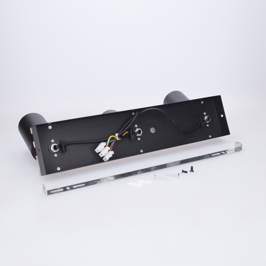 Brilagi - SELE WOOD ACOUSTIC suunavalgusti 3xGU10/30W/230V must/puu