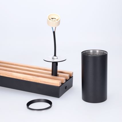 Brilagi - SELE WOOD ACOUSTIC suunavalgusti 3xGU10/30W/230V must/puu