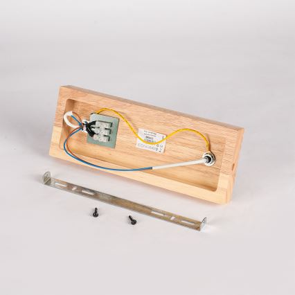 Brilagi - Sihtvalgusti HYGGE 2xE14/15W/230V kummipuit/suitsune