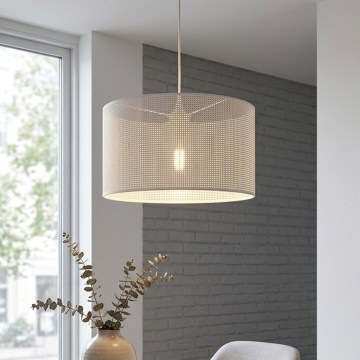 Brilagi - SIRIJA MODERN kaabliga rippvalgusti 1xE27/60W/230V, läbimõõt 35 cm, valge