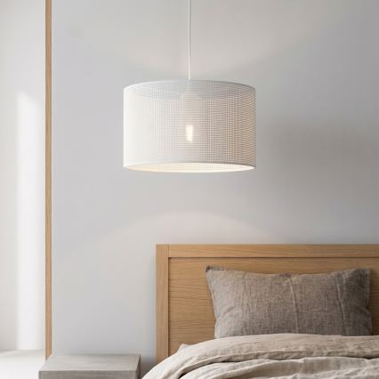 Brilagi - SIRIJA MODERN kaabliga rippvalgusti 1xE27/60W/230V, läbimõõt 35 cm, valge