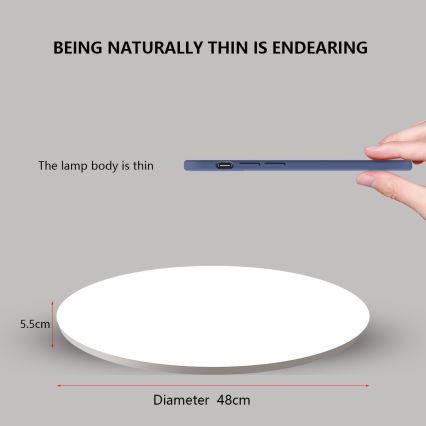 Brilagi - LED-hämardatav valgusti SMART STARS 36W/230V, läbimõõt 48 cm, 2700–6500 K, Wi‑Fi Tuya + kaugjuhtimispult