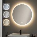 BRILAGI - Soojendusega LED-vannitoapeegel CLARA ECO LED/12W/230V läbimõõt 60 cm IP44 CRI 90 hämardatav + CCT